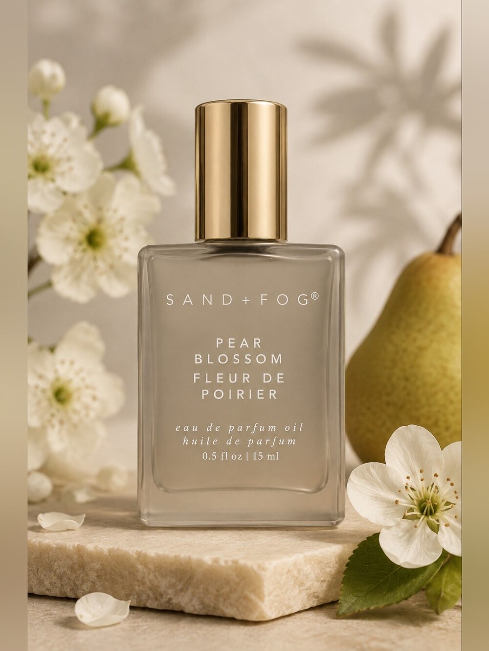Sand + Fog Pear Blossom Eau de Parfum Oil 15ml